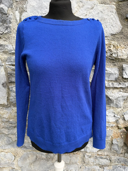 Blue extra fine merino jumper uk 8