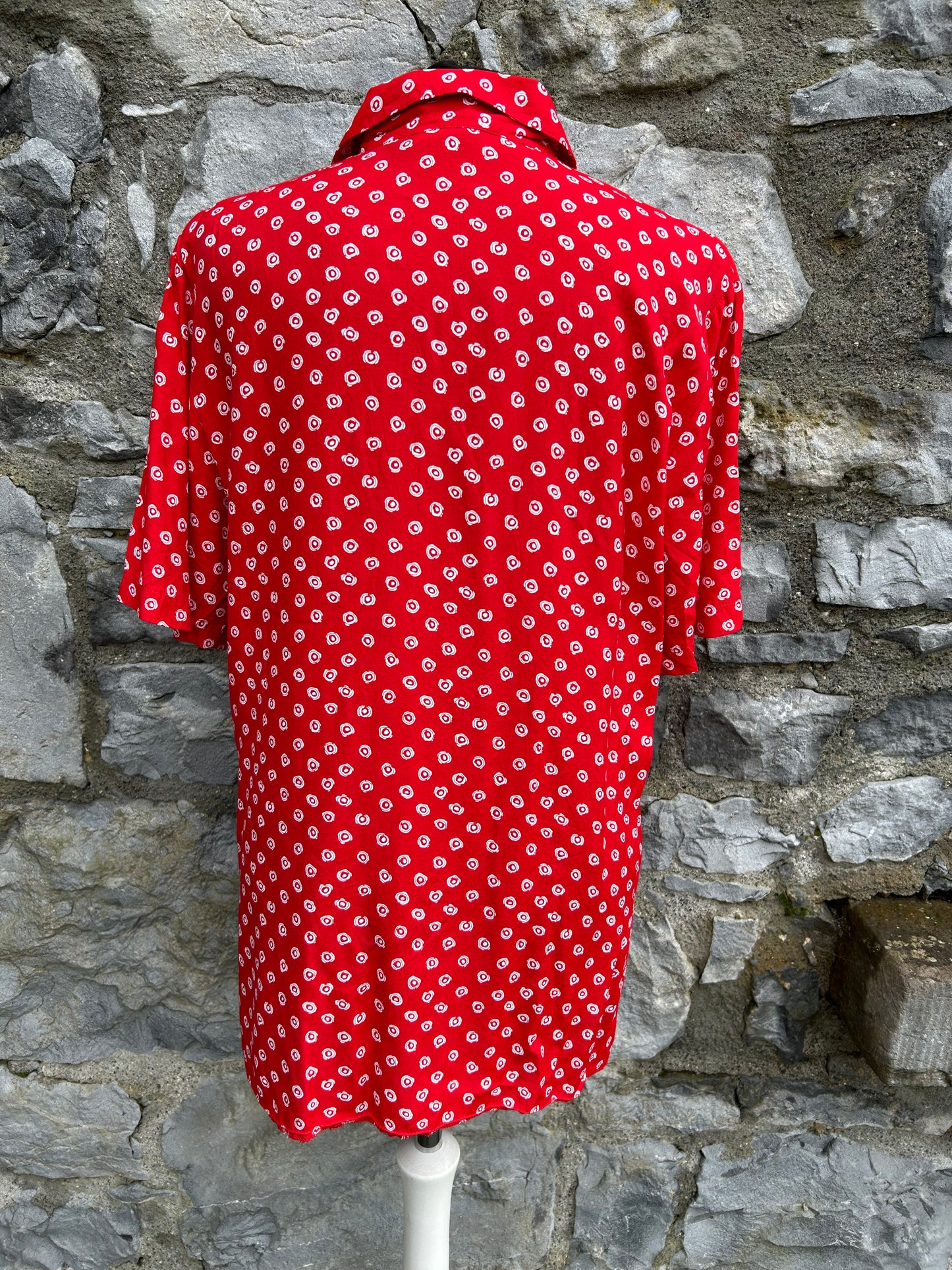 80s red shirt uk 10-12