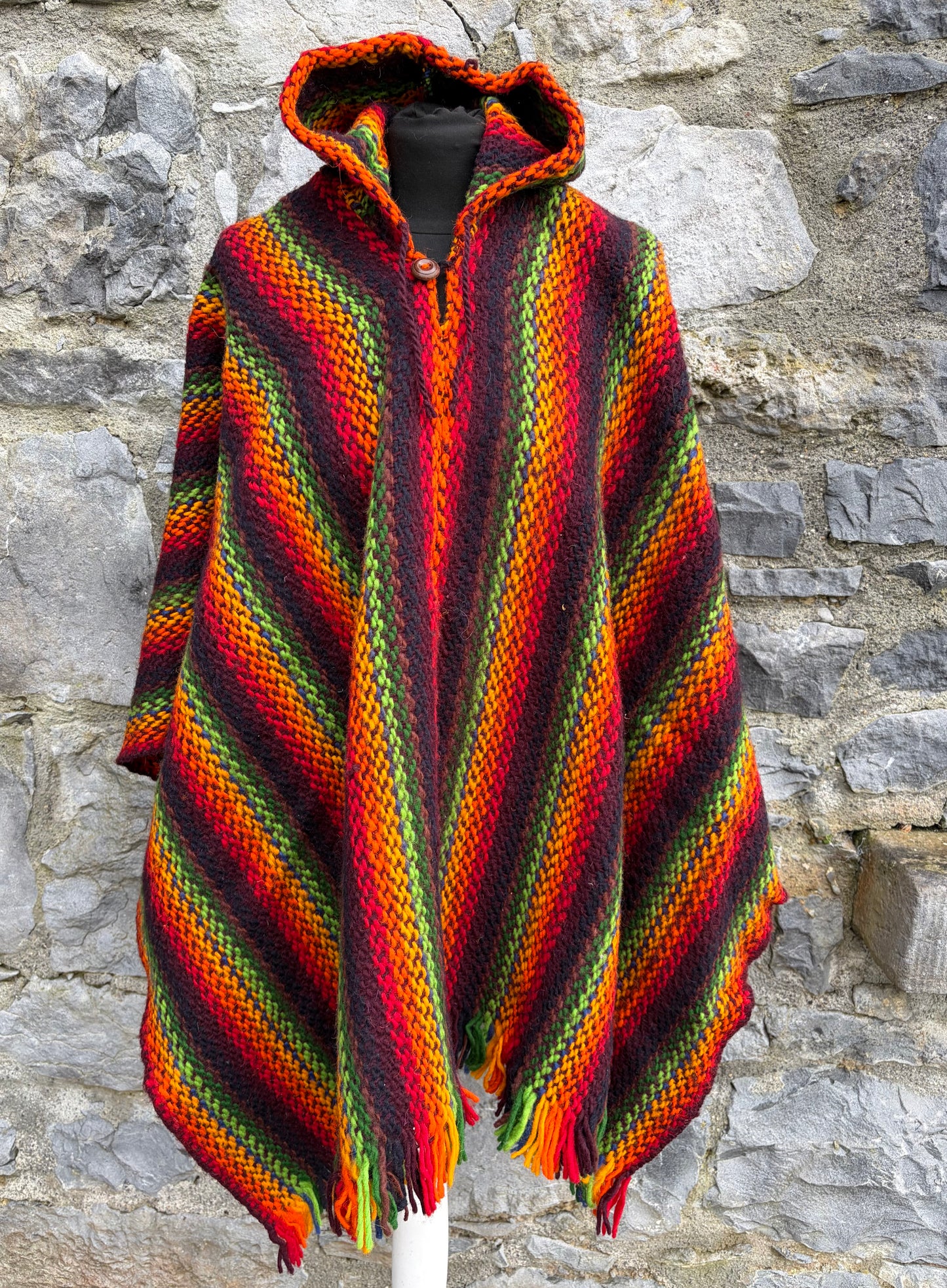 Rainbow poncho