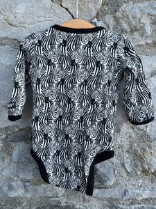 Black&white zebra vest  0-1m (56cm)