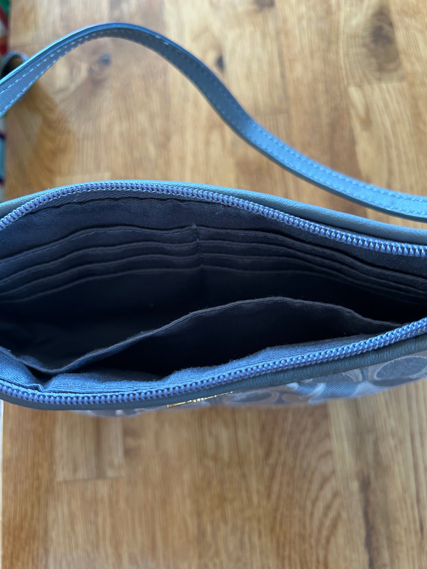 Grey purse bag