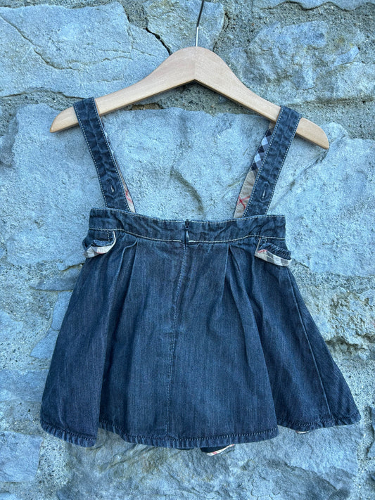 Denim pinafore  6-9m (68-74cm)