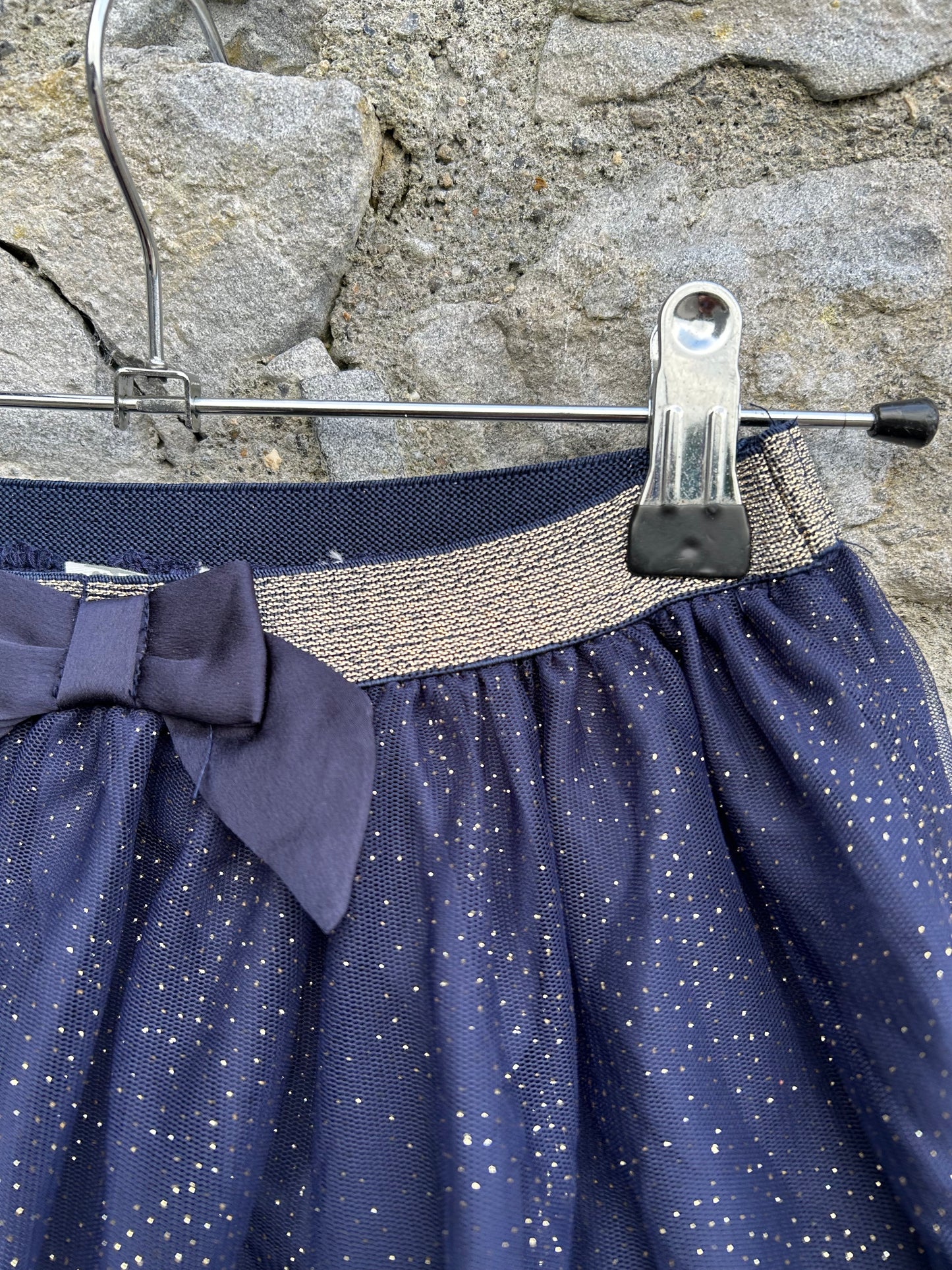 Navy sparkly skirt 5-6y (110-116cm)