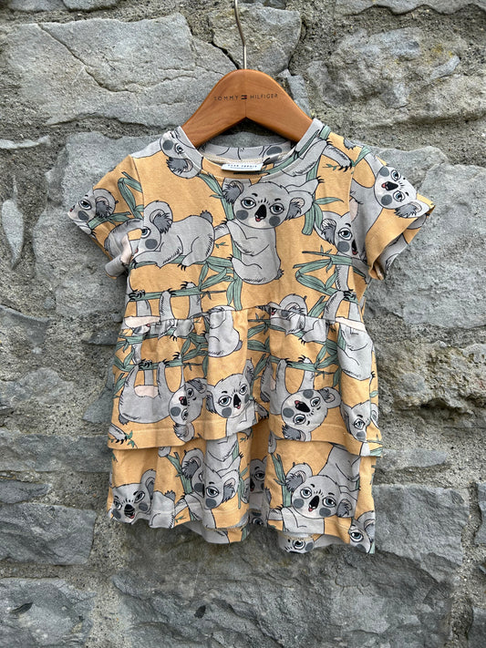Koala tiered dress  18m (86cm)
