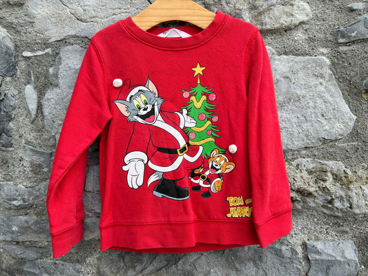 Tom&Jerry Christmas sweatshirt  3-4y (98-104cm)