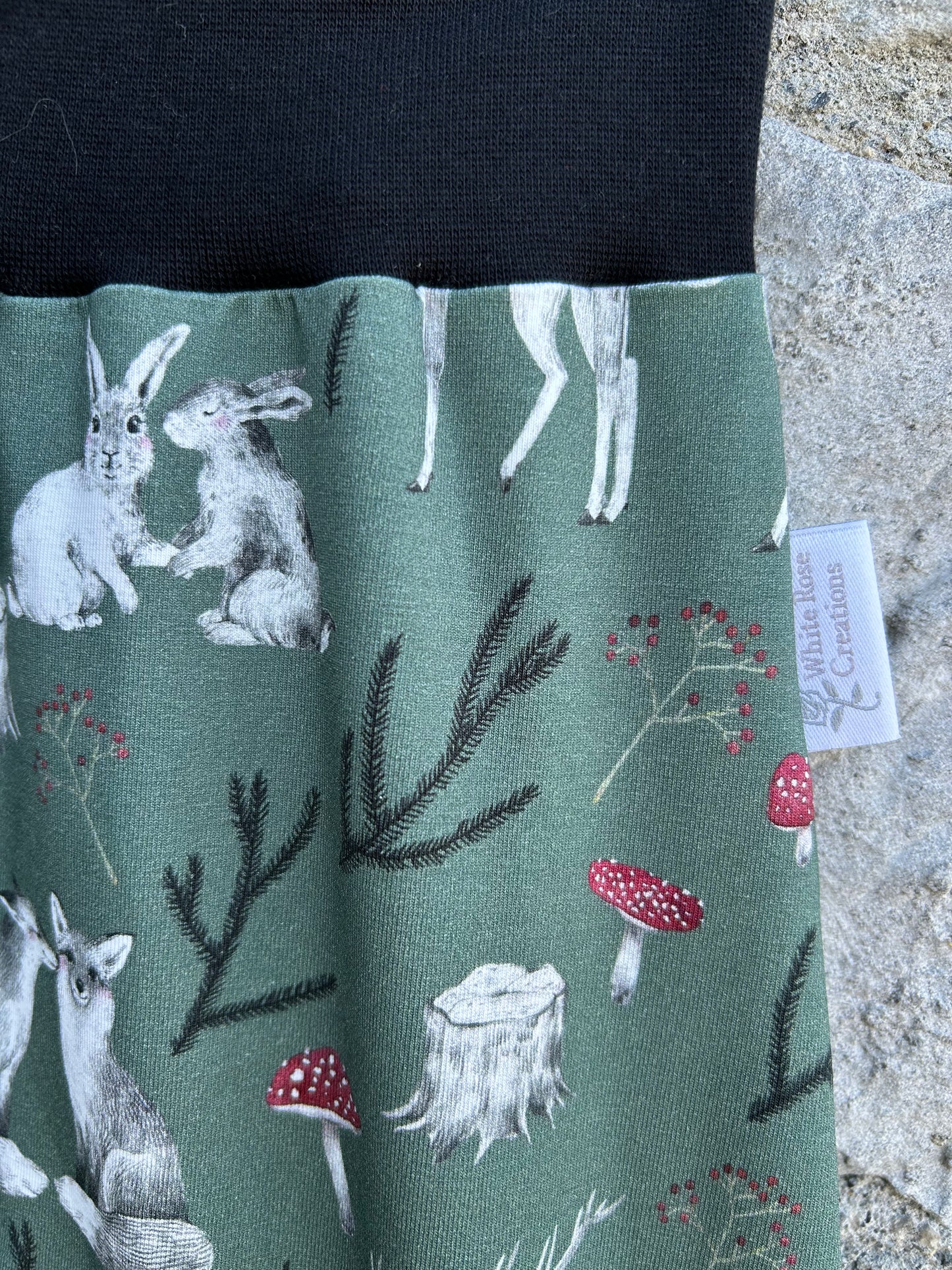 White Rose Creations Harem Pants - Woodland Friends