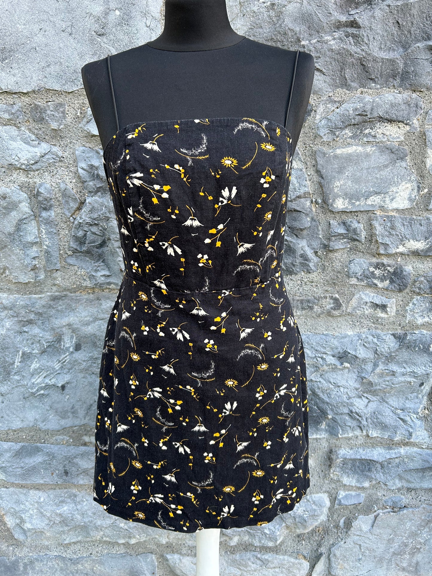 Floral black dress uk 8