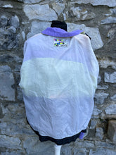 Load image into Gallery viewer, 80s purple&amp;lime jacket  uk 10-12
