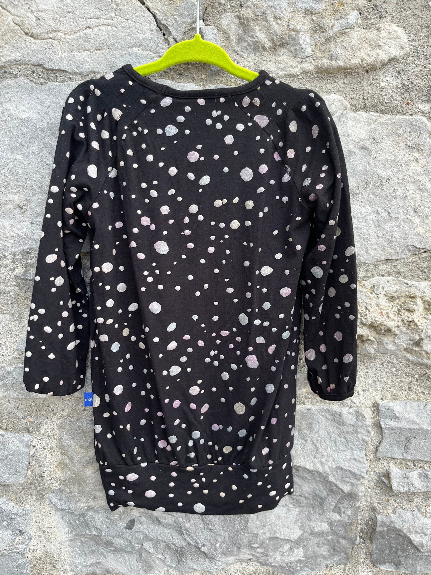 Spotty black tunic  2-3y (92-98cm)