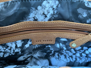 TB Brown leather bag