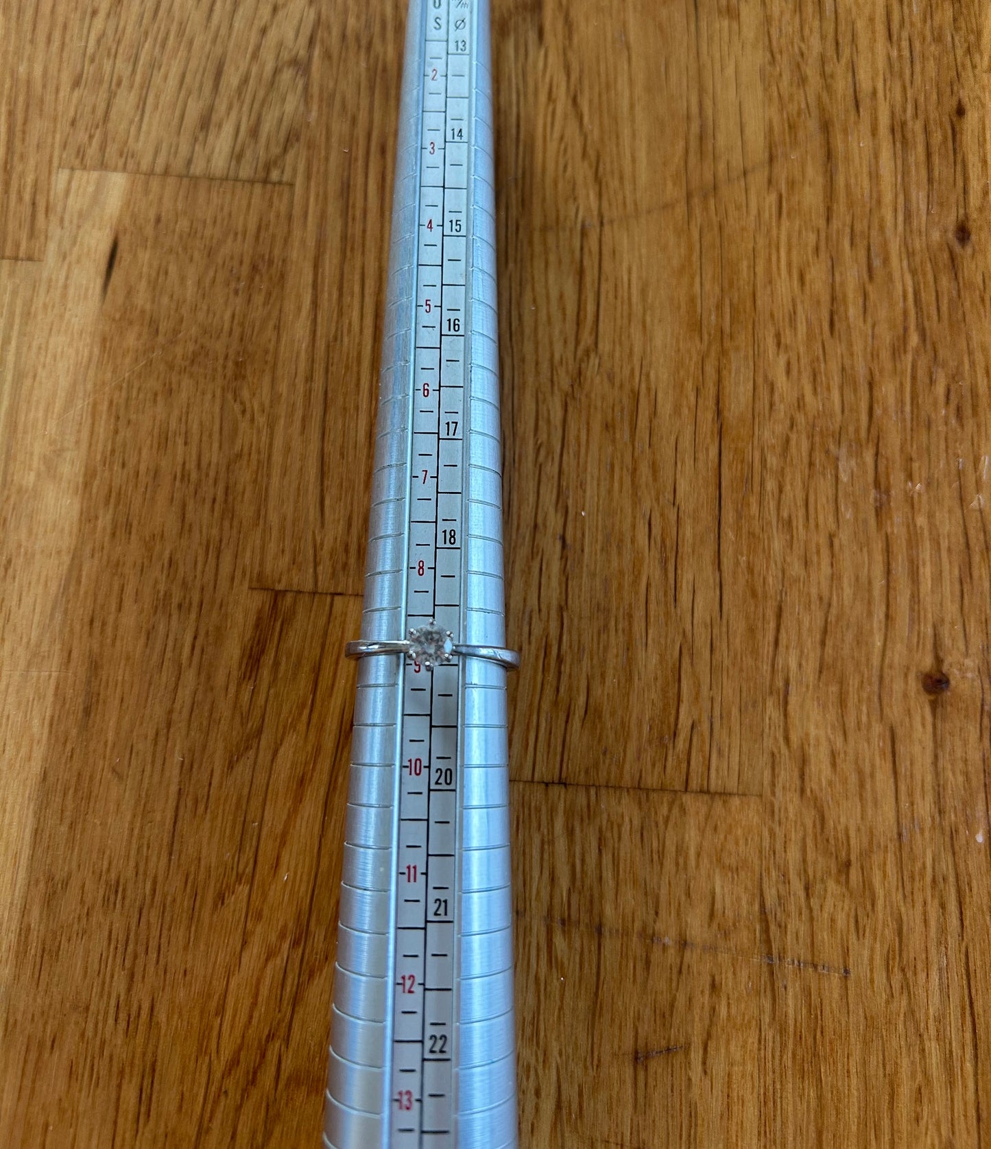 Silver engagement ring style