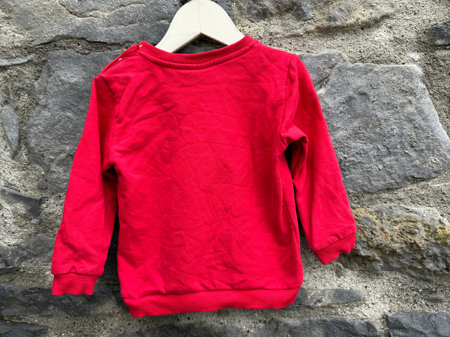 Christmas red sweatshirt 9-12m (74-80cm)