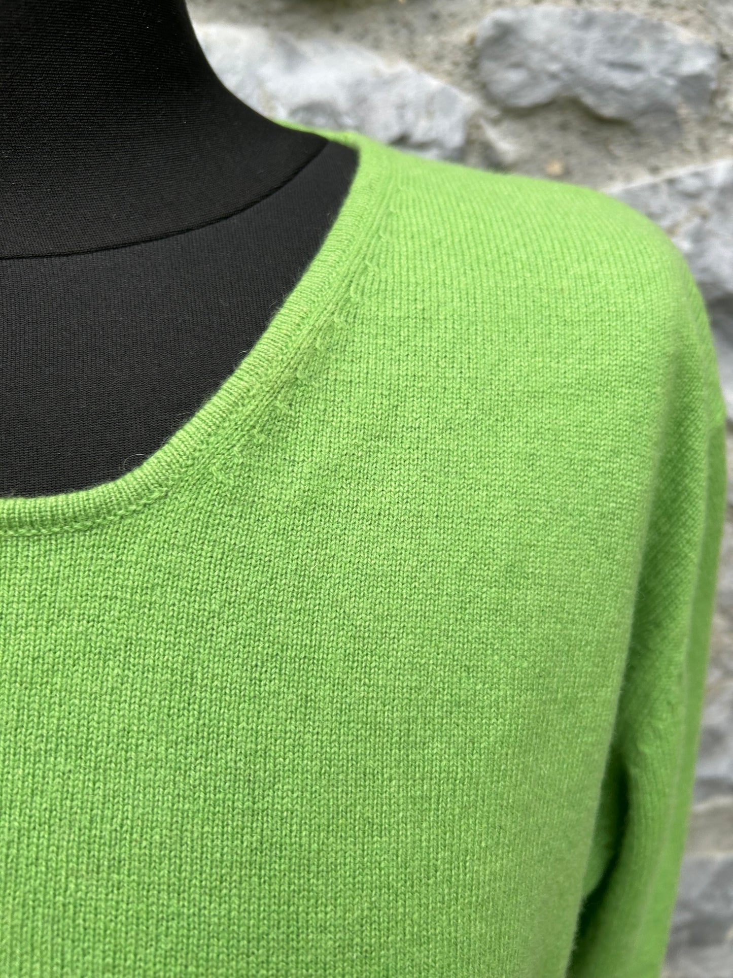 Green cashmere top uk 14-16