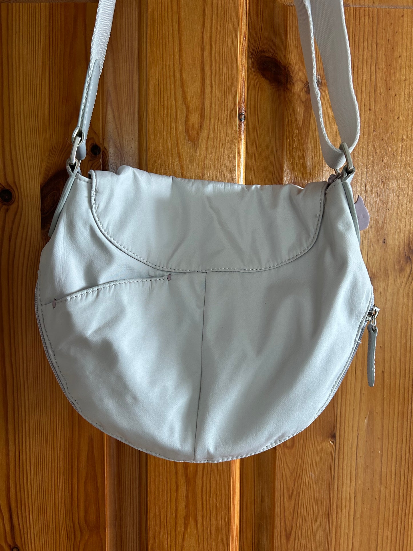 Cream&pink crossbody bag