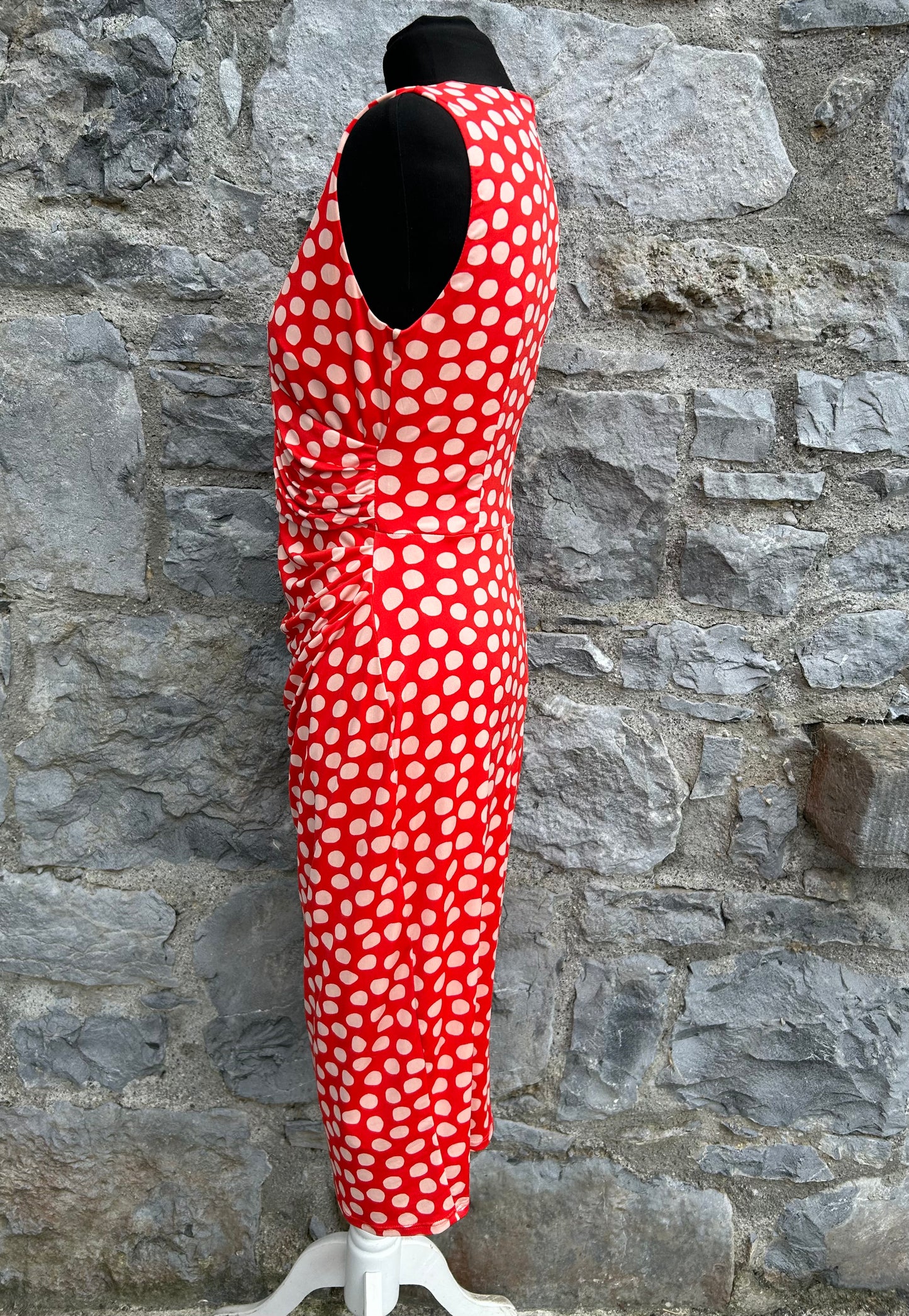 Mega dots red dress uk 10