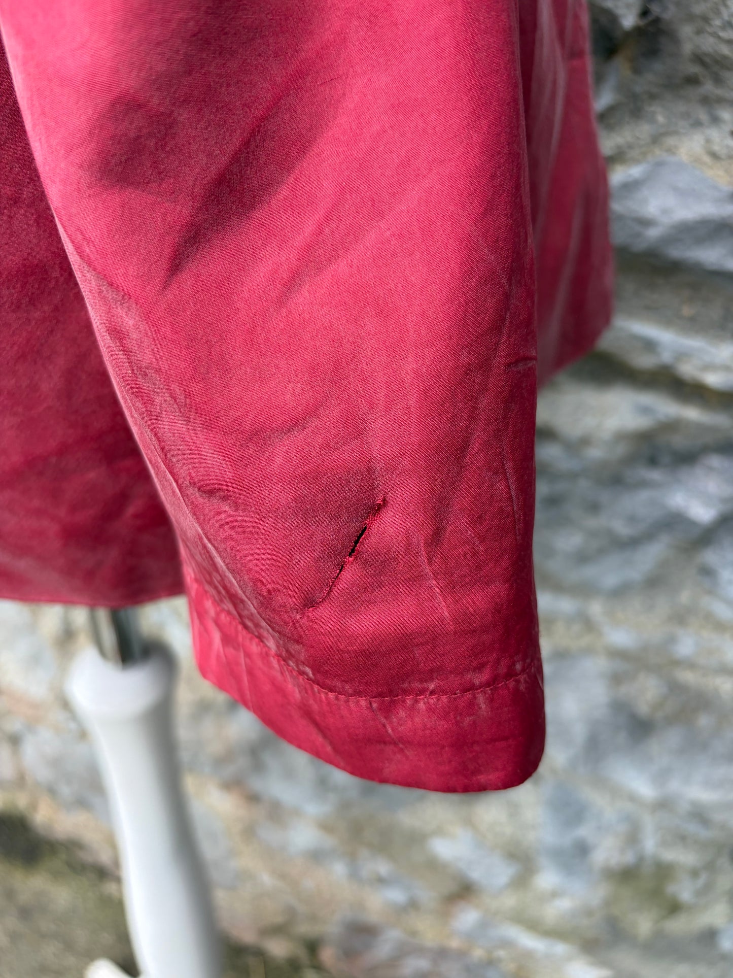 80s red silk jacket uk 12-14