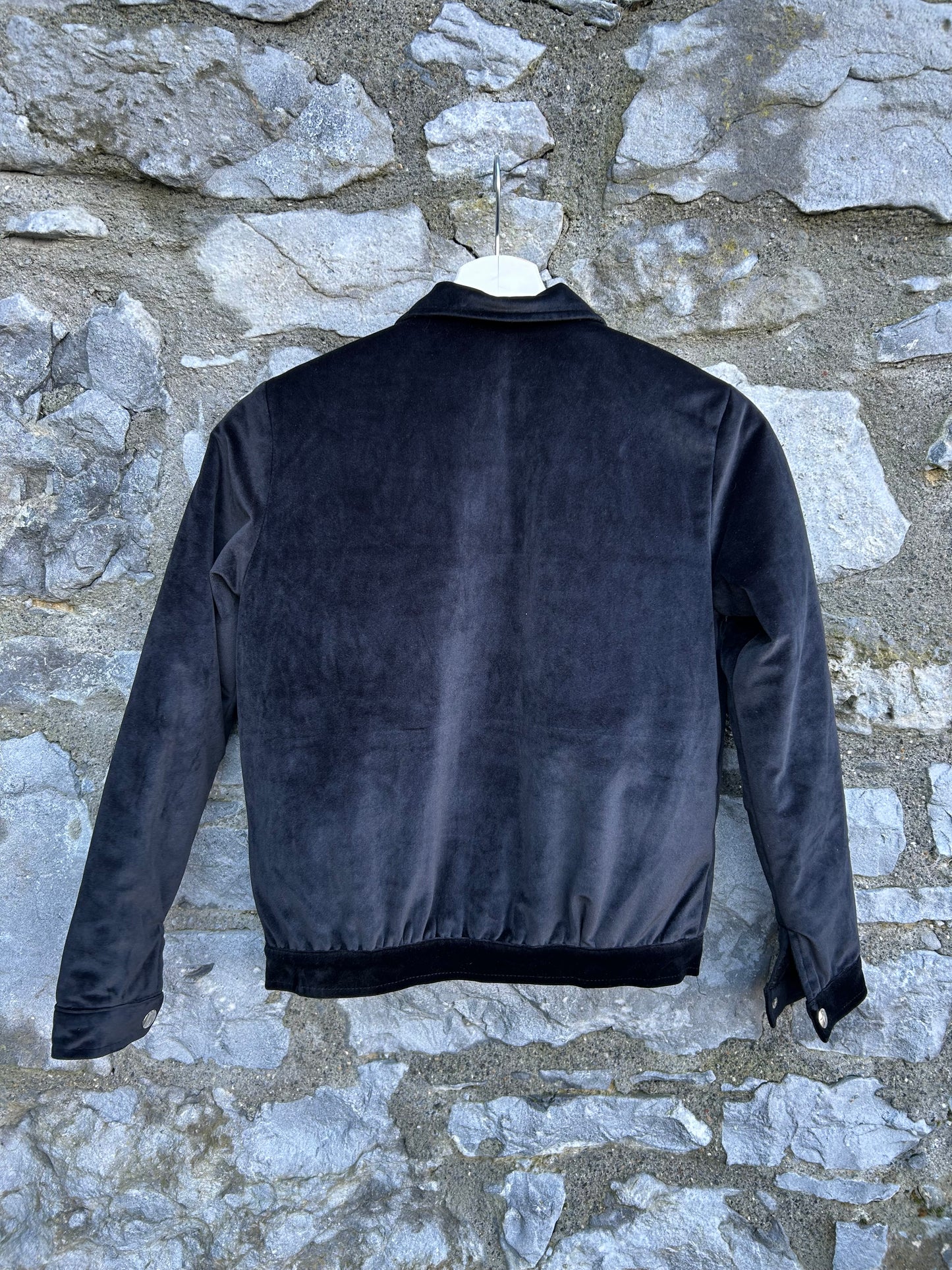 Black velvet bomber jacket  11-12y (146-152cm)