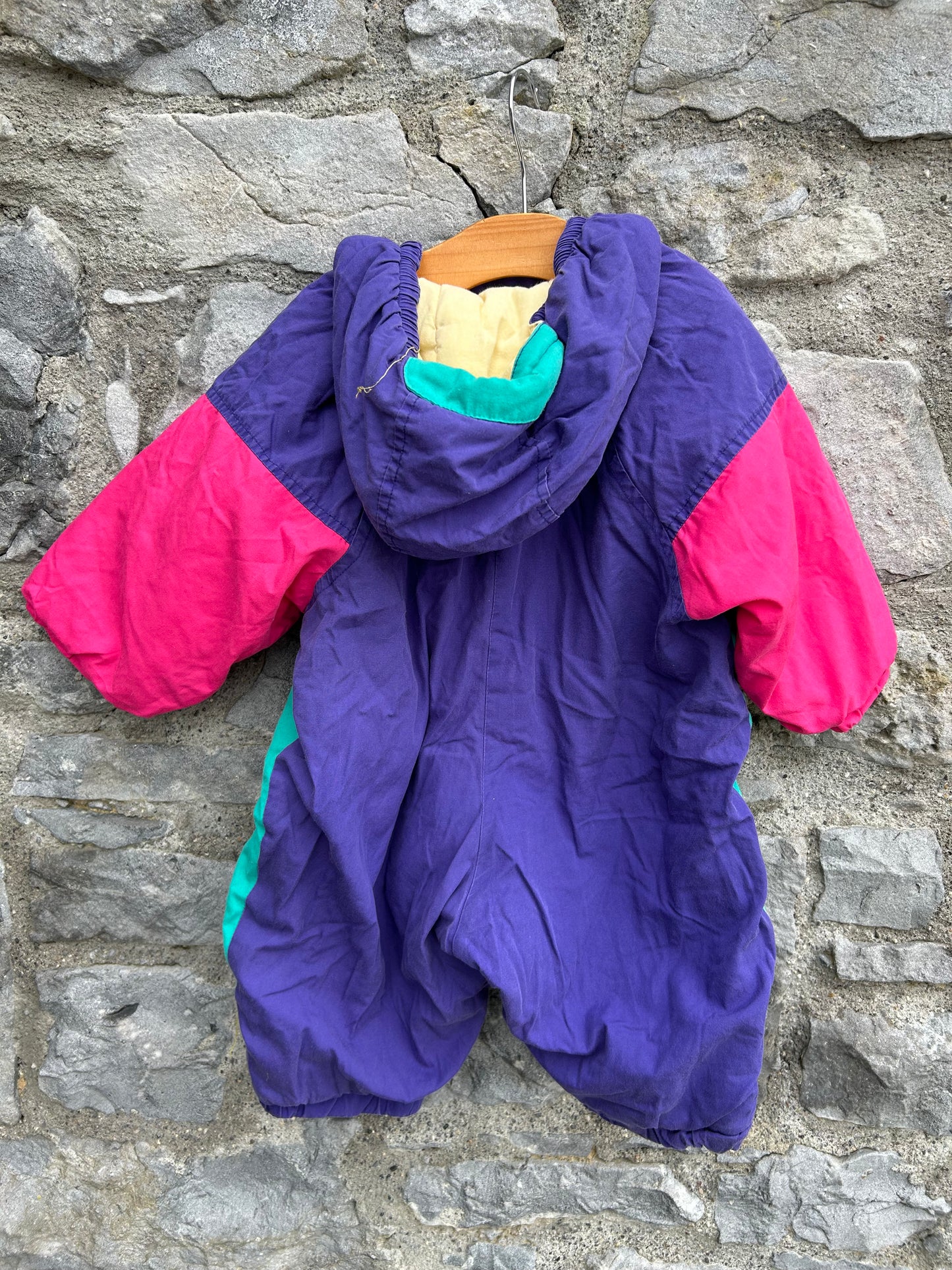 80s Purple winter suit  12m (80cm)