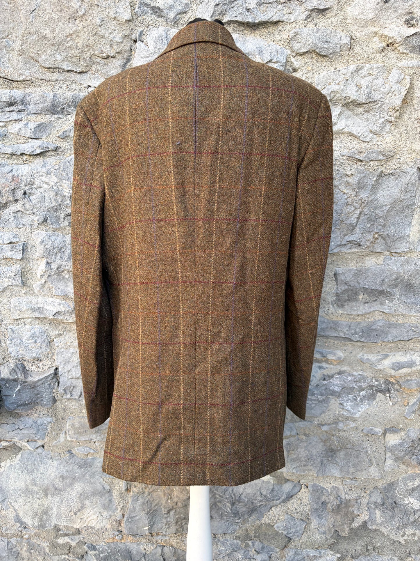 80s brown tweed jacket Large
