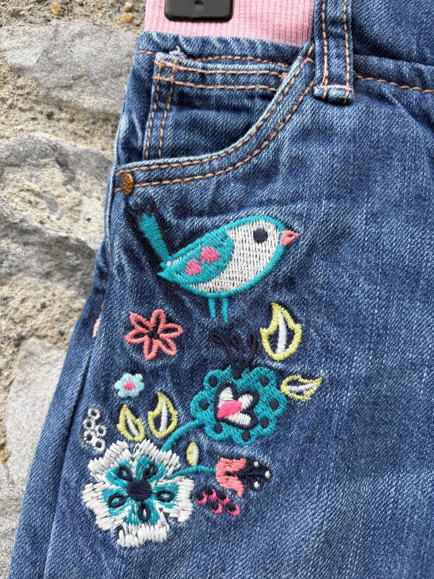 Embroidered jeans  18-24m (86-92cm)