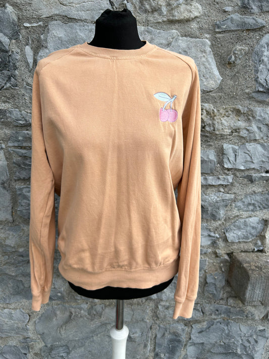 Cherries peach sweatshirt uk 12-14