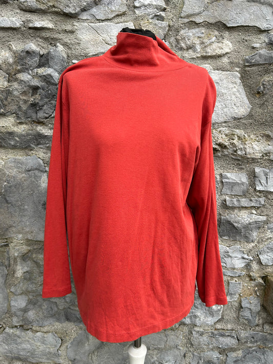 90s rusty high neck top  uk 16-18