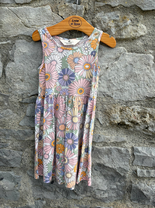 Pastel flowers dress 3-4y (98-104cm)