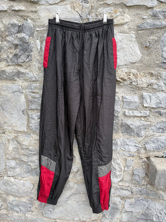 80s black shell pants Medium
