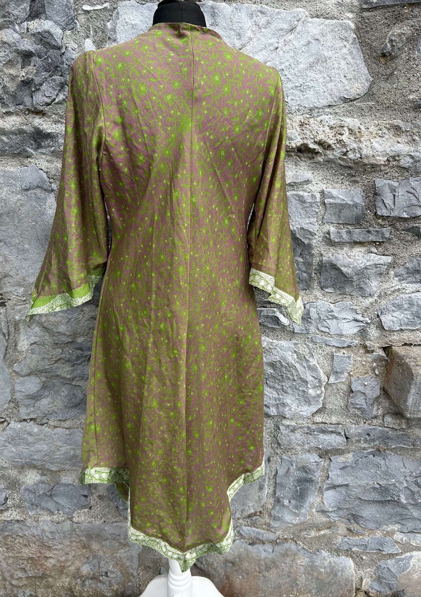 Green floral dress uk 12