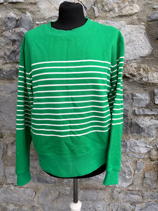 Green stripy jumper uk 12
