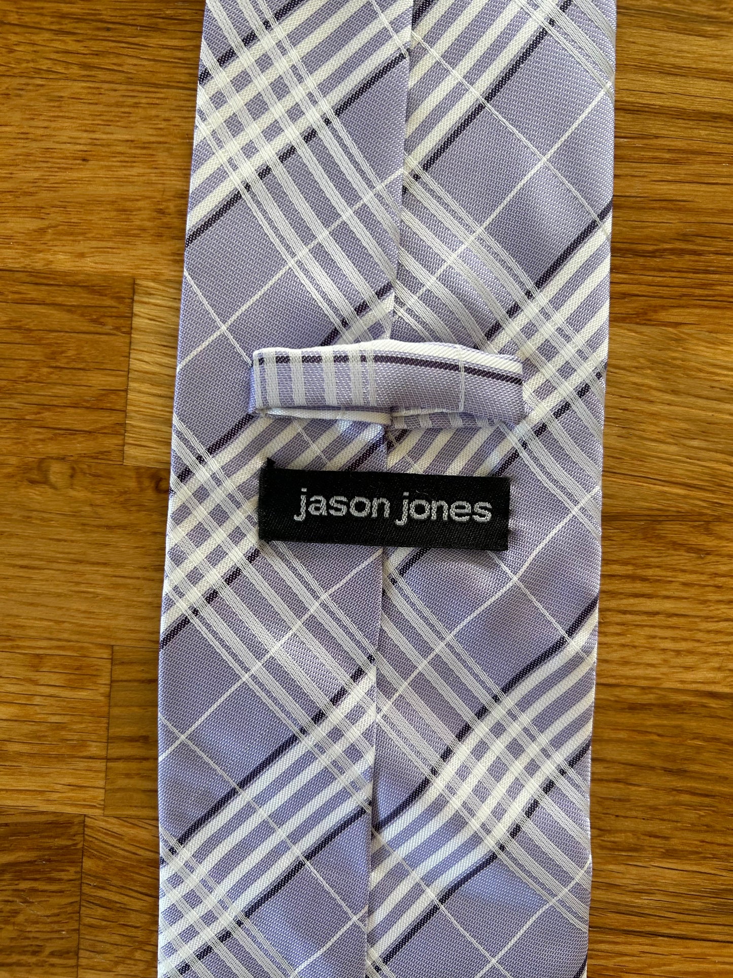 Lilac check tie