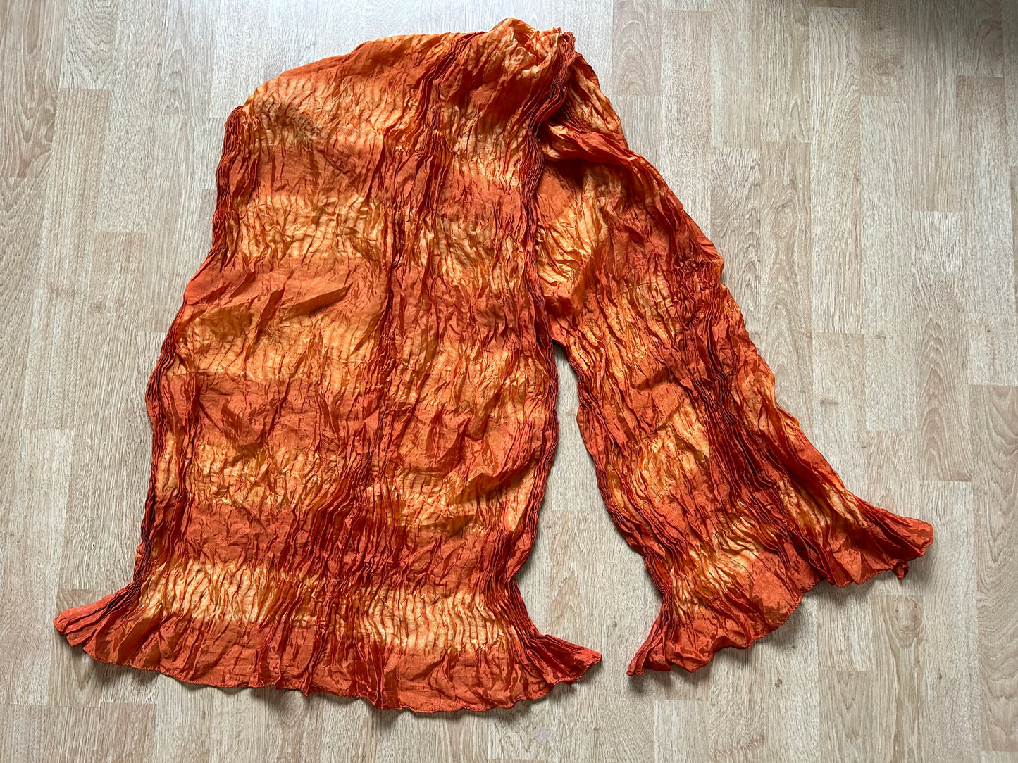 Orange ombre scarf