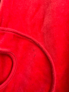 Red velour dress   18m (86cm)