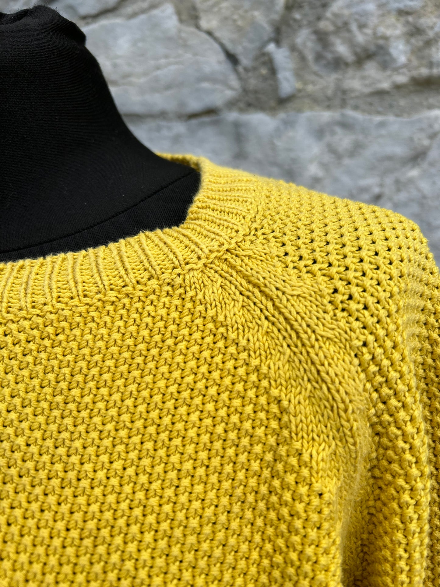 Yellow honeycomb jumper uk 14-16