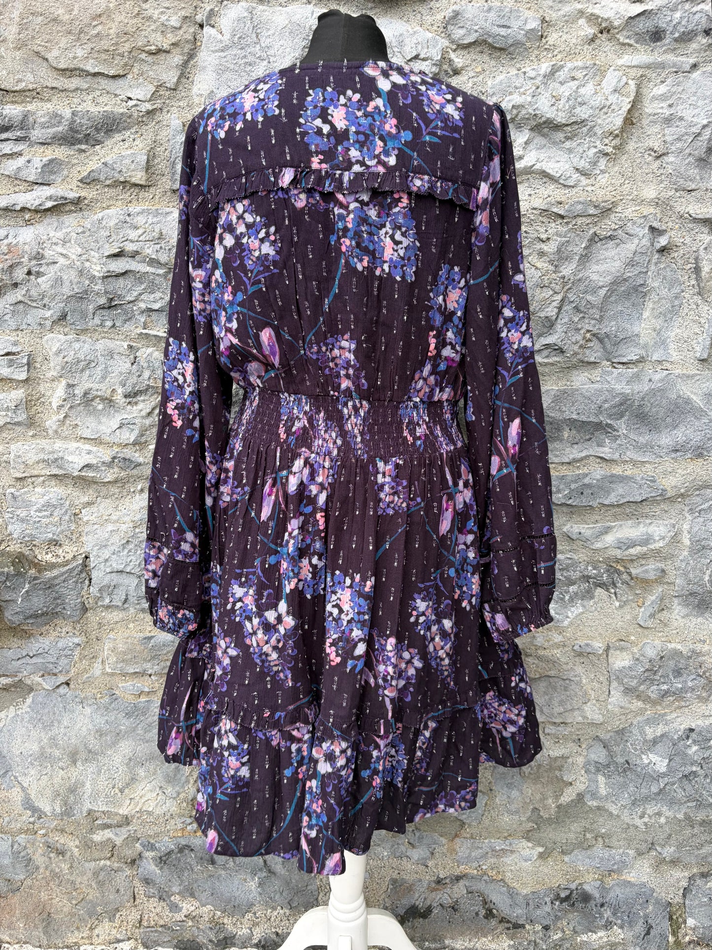 Pippa Purple Floral Dress uk 12