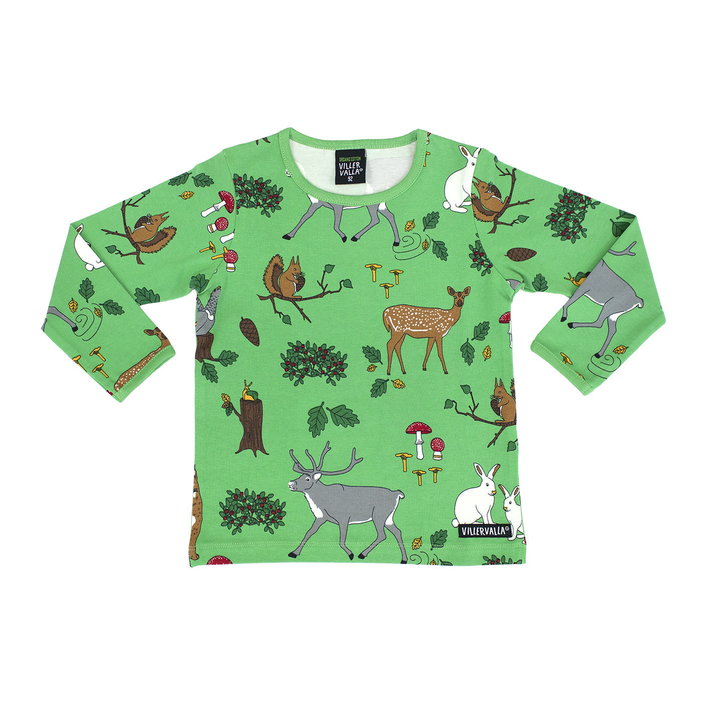 Forest Print green top  2y (92cm)
