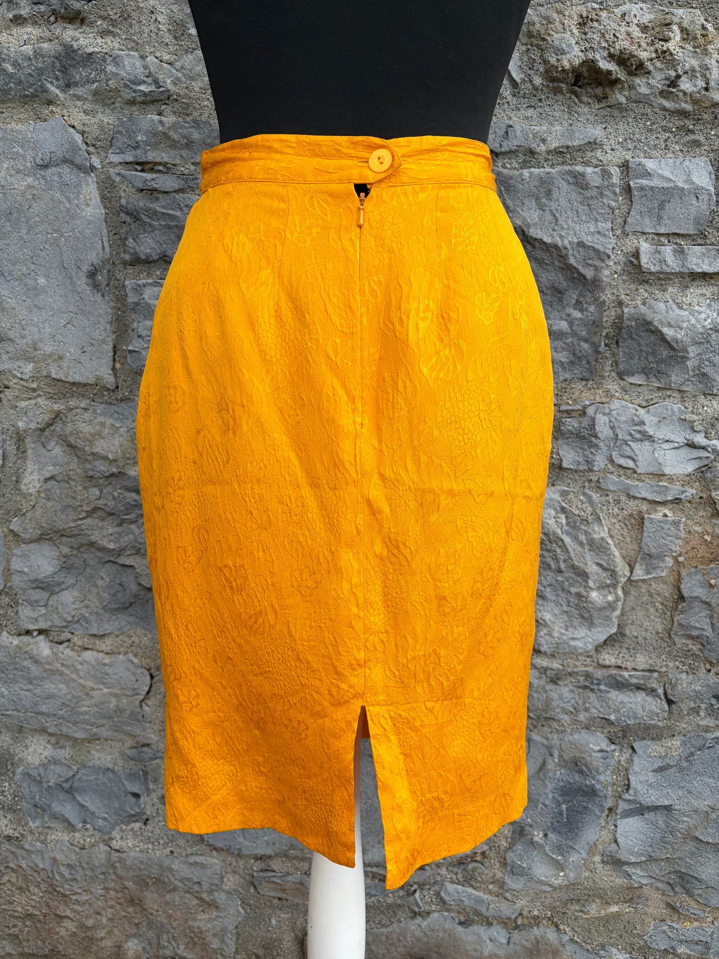 90s mustard skirt uk 8