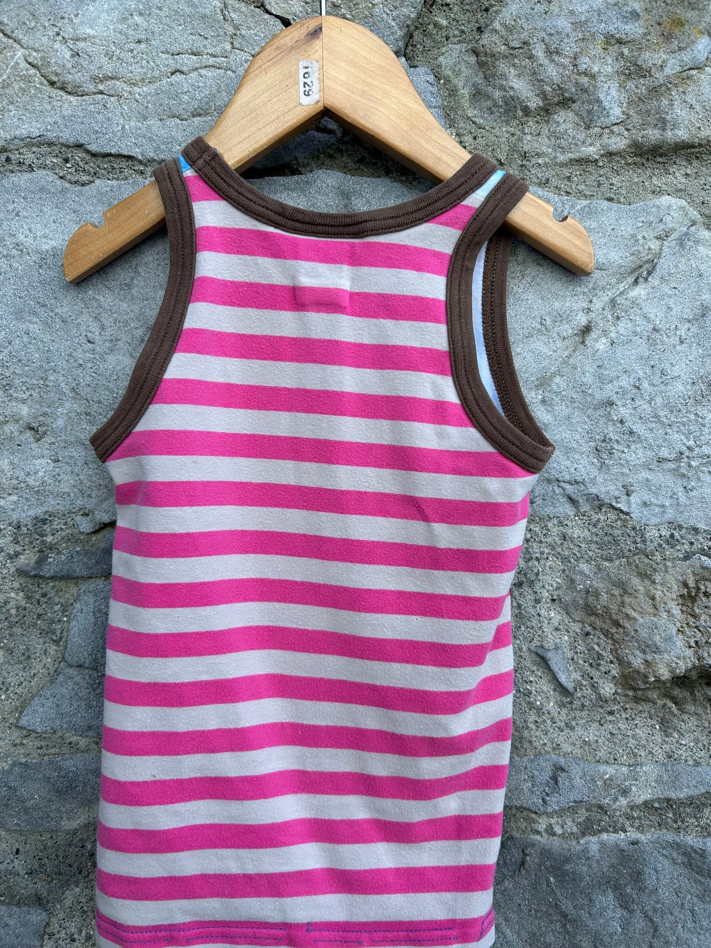 Birds blue tank top  3-4y (98-104cm)