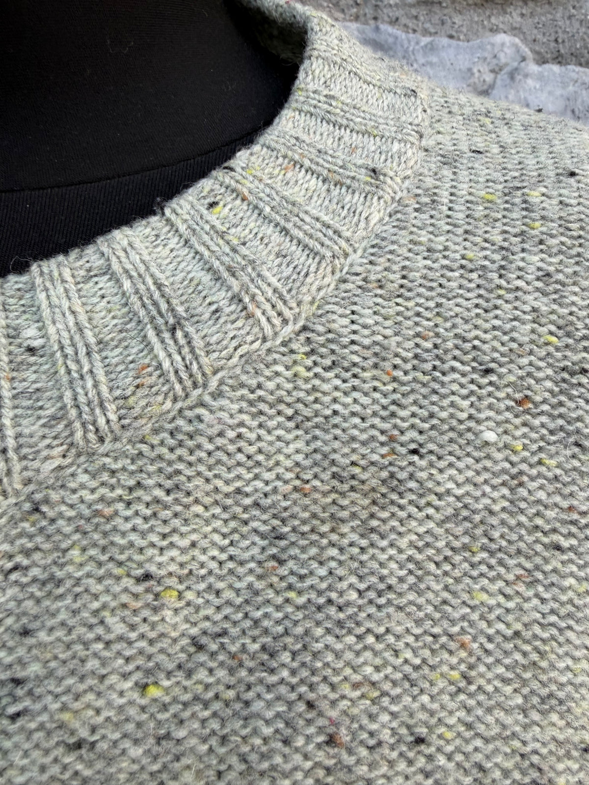 Pistachio melange cardigan uk 8