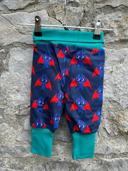 Bats navy rib pants  3-6m (62-68cm)