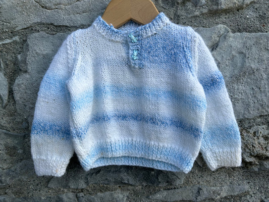 Blue ombré jumper  3-6m (62-68cm)
