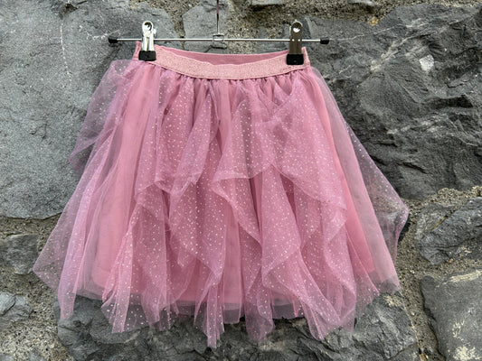 Pink sparkly tulle skirt 5-6y (110-116cm)