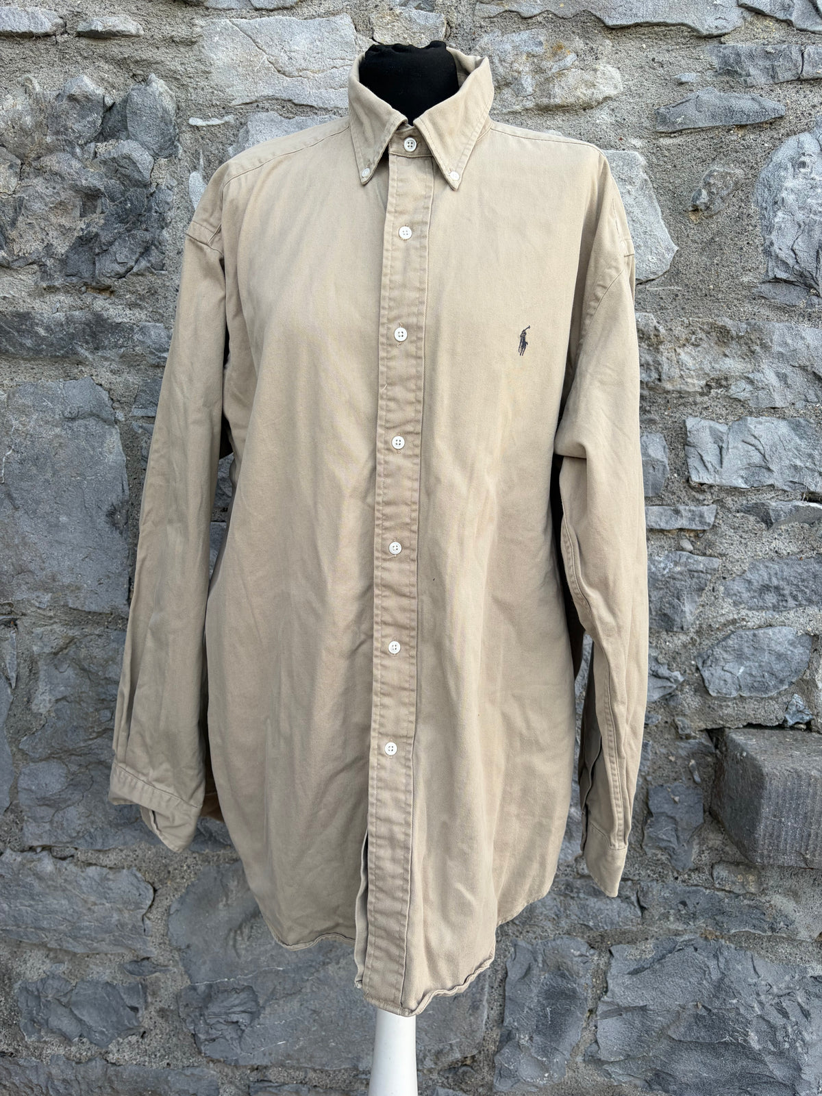 RL beige shirt Large