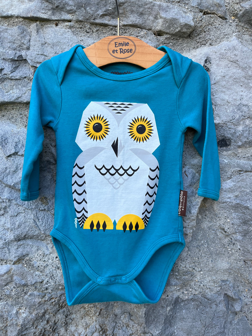 Owl blue vest  3-6m (62-68cm)