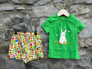 Bunny&flowers pjs  18-24m (86-92cm)