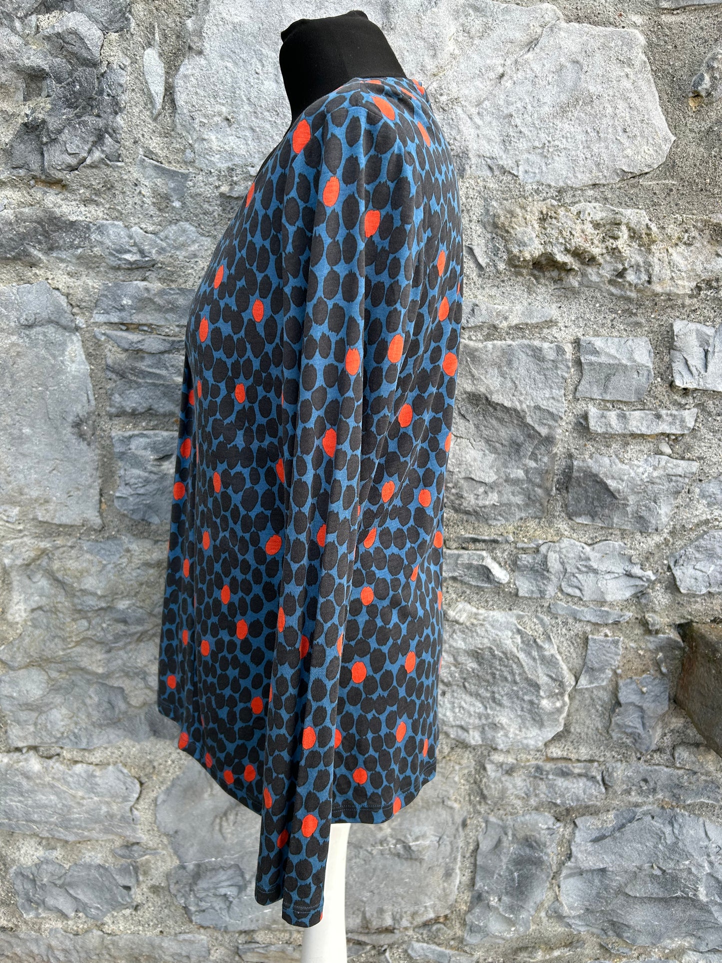Mega dots blue top uk 14
