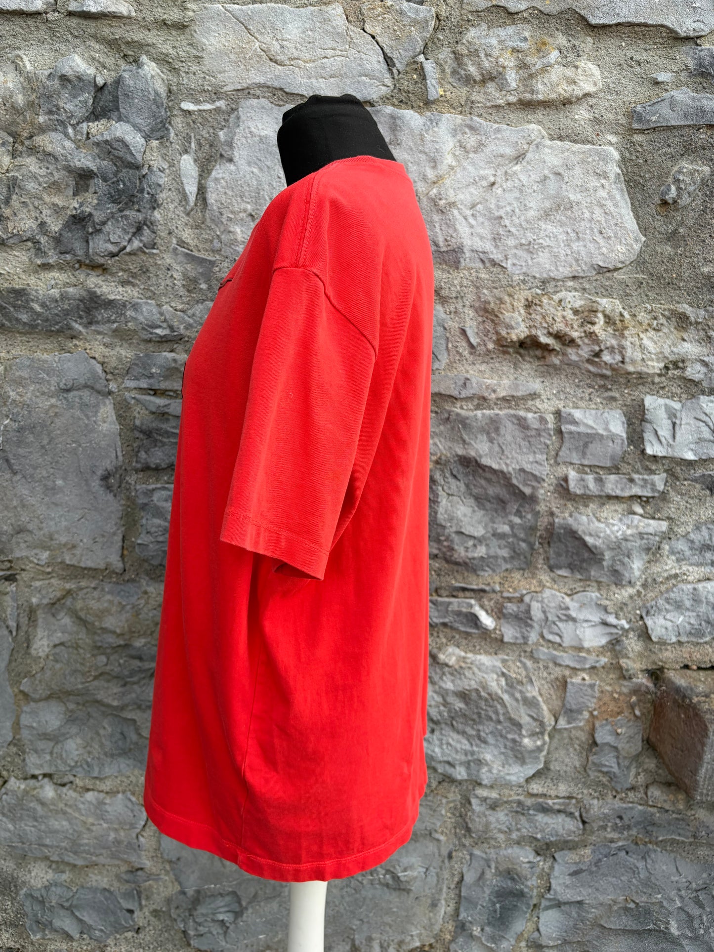 Relaxed red T-shirt uk 12-14