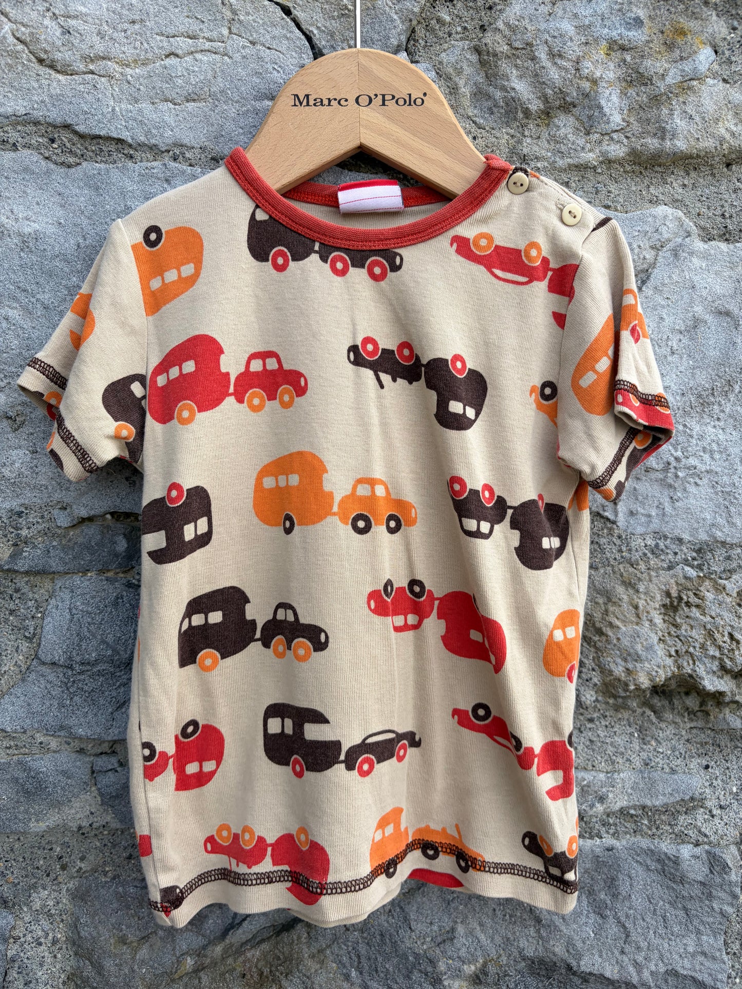 Campervans beige T-shirt  18-24m (86-92cm)
