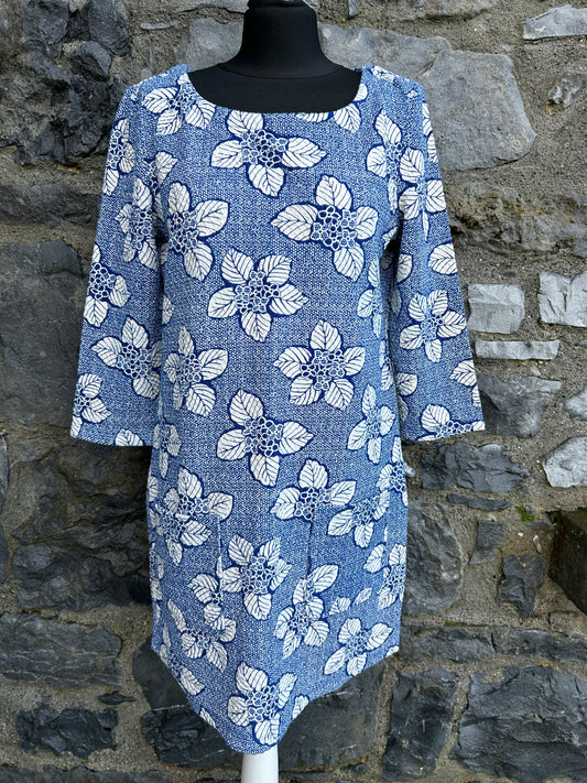 Blue leaves dress uk 12