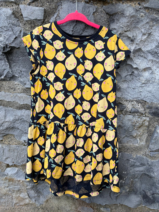 Lemons black dress  4-5y (104-110cm)